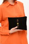 Zoozie Bags Neceser de Maquillaje Negro Algodón 100% 25 x 18 cm
